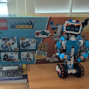 LEGO Boost Build and Code Robot Set - Blue, Orange, and White
